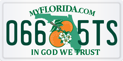 FL license plate 0665TS