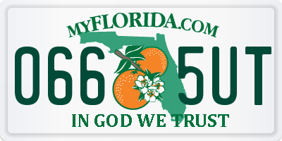 FL license plate 0665UT
