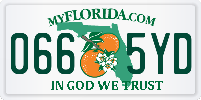 FL license plate 0665YD