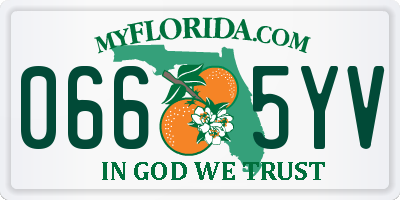 FL license plate 0665YV