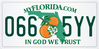 FL license plate 0665YY