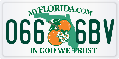 FL license plate 0666BV