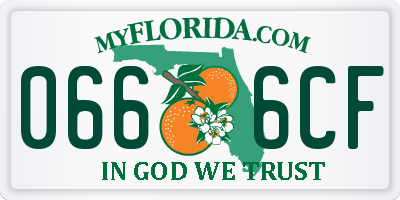 FL license plate 0666CF