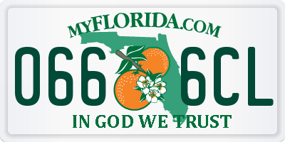 FL license plate 0666CL