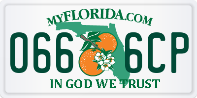 FL license plate 0666CP