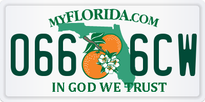 FL license plate 0666CW