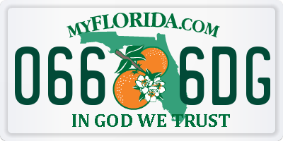 FL license plate 0666DG