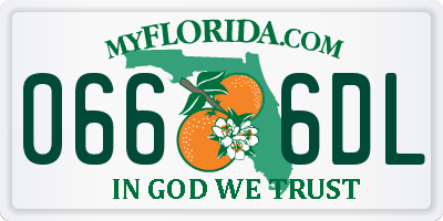 FL license plate 0666DL