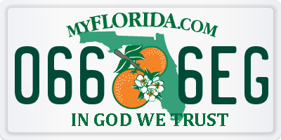 FL license plate 0666EG