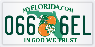 FL license plate 0666EL