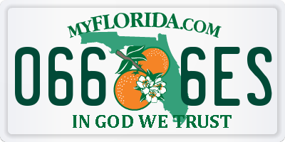 FL license plate 0666ES