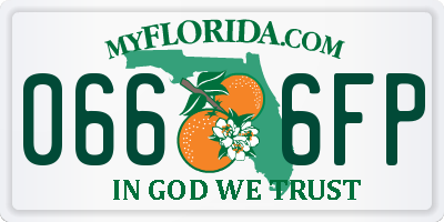 FL license plate 0666FP
