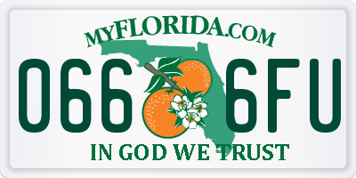 FL license plate 0666FU
