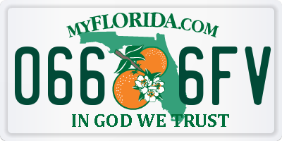 FL license plate 0666FV