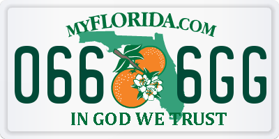 FL license plate 0666GG