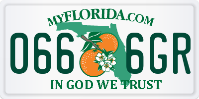 FL license plate 0666GR