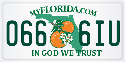 FL license plate 0666IU