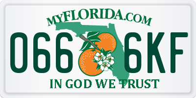FL license plate 0666KF
