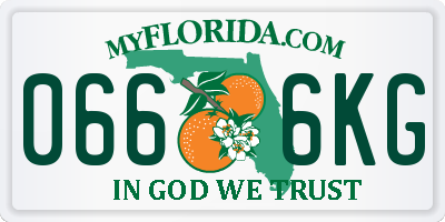 FL license plate 0666KG