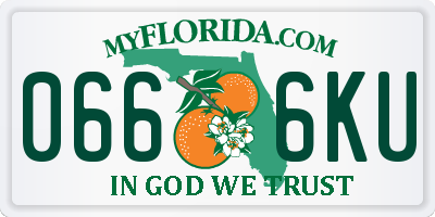 FL license plate 0666KU
