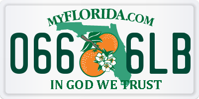 FL license plate 0666LB