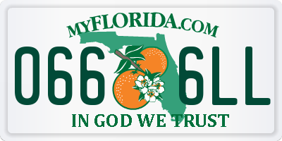 FL license plate 0666LL