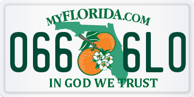 FL license plate 0666LO