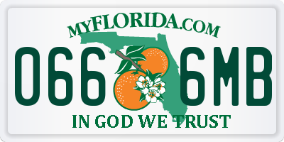FL license plate 0666MB