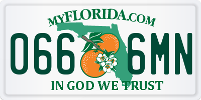 FL license plate 0666MN