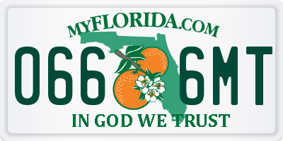 FL license plate 0666MT