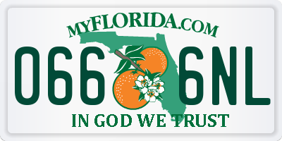 FL license plate 0666NL