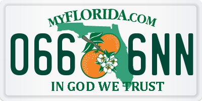 FL license plate 0666NN