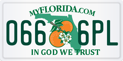 FL license plate 0666PL