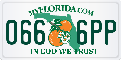 FL license plate 0666PP