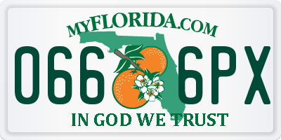 FL license plate 0666PX
