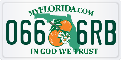 FL license plate 0666RB