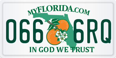 FL license plate 0666RQ