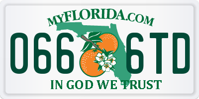 FL license plate 0666TD