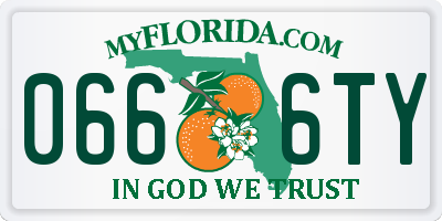 FL license plate 0666TY