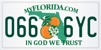 FL license plate 0666YC