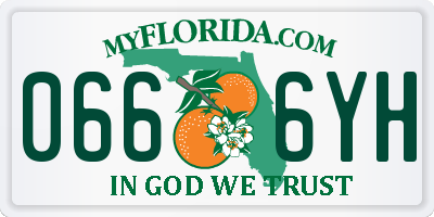 FL license plate 0666YH