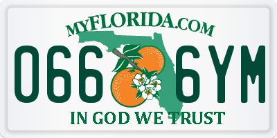 FL license plate 0666YM