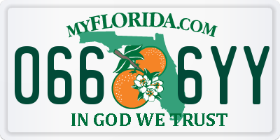 FL license plate 0666YY