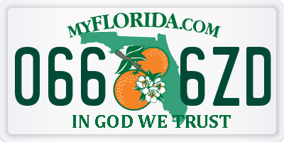 FL license plate 0666ZD