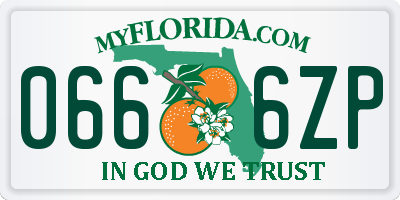 FL license plate 0666ZP