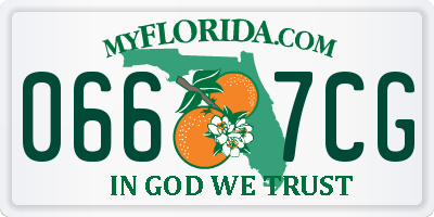 FL license plate 0667CG