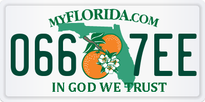 FL license plate 0667EE