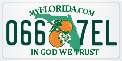 FL license plate 0667EL