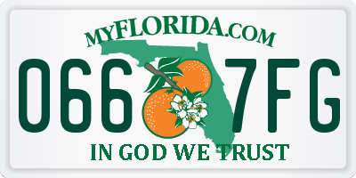 FL license plate 0667FG