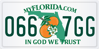 FL license plate 0667GG